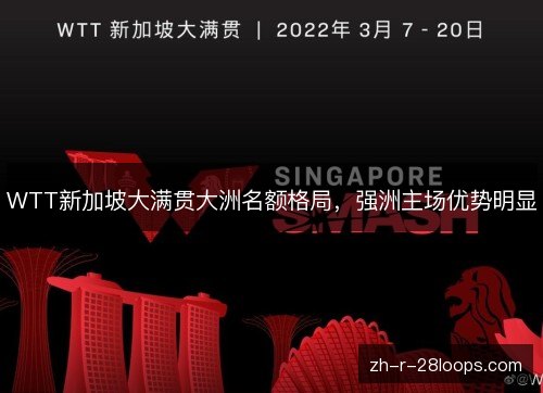 WTT新加坡大满贯大洲名额格局,强洲主场优势明显 WTT新加坡大满贯大洲名额格局,强洲主场优势明显